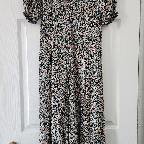 Free People Floral Maxi Dress - Black and White - Picture 2 of 10
